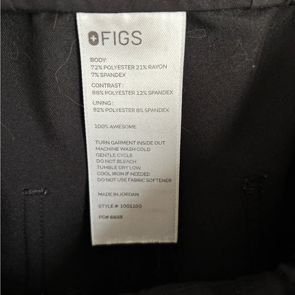 Figs Black Scrub Pants - Picture 3 of 7